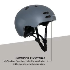 Bestes Angebot ✨ HUDORA Skaterhelm Allround, Gr. L, Graphit 😍 -Hudora Verkaufsladen unnamed file 1059