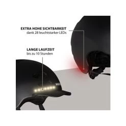 Billig ❤️ HUDORA Skaterhelm LED, Schwarz Größe M 👍 -Hudora Verkaufsladen unnamed file 1065