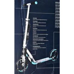 Am billigsten 🌟 HUDORA Big Wheel Scooter 205 - Das Original, Tret-Roller Klappbar - City-Scooter - 14709, Blau/schwarz 👏