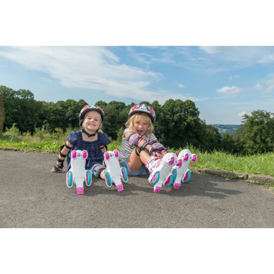 Am billigsten ⭐ Hudora Rollschuhe My First Quad Girl, Gr. 26-29 In Rosa/weiß; 22042 💯 5 Am billigsten ⭐ Hudora Rollschuhe My First Quad Girl, Gr. 26-29 In Rosa/weiß; 22042 💯 – Bild 3