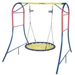 Großhandel 💯 Hudora Schaukelgestell Mit Nestschaukel - Maße: 2150x2300x2070 Mm In Rot/blau/gelb; 64023 ❤️ -Hudora Verkaufsladen unnamed file 245