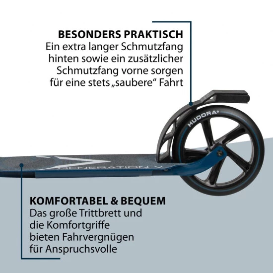 Bestpreis ✨ HUDORA BigWheel® Generation V 205, Scooter Dunkelblau "Exklusiv Edition" 🔔 8 Bestpreis ✨ HUDORA BigWheel® Generation V 205, Scooter Dunkelblau "Exklusiv Edition" 🔔 – Bild 6