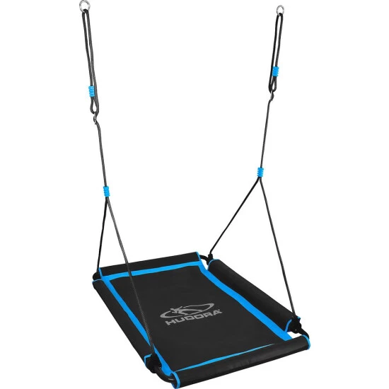 Auslauf 🎁 Hudora Nestschaukel Square 110, Schwarz/hellblau 🥰 3 Auslauf 🎁 Hudora Nestschaukel Square 110, Schwarz/hellblau 🥰