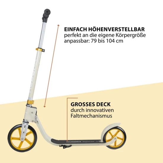 Budget 💯 HUDORA BigWheel® 215 Scooter, Sand 👍 5 Budget 💯 HUDORA BigWheel® 215 Scooter, Sand 👍 – Bild 3