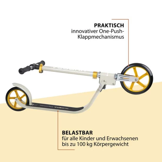 Budget 💯 HUDORA BigWheel® 215 Scooter, Sand 👍 7 Budget 💯 HUDORA BigWheel® 215 Scooter, Sand 👍 – Bild 5