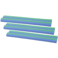 Brandneu 🥰 Hudora Ersatz Schaumstoffrohr 12 Er Set (6x Blau 6x Gruen) Ca. 100 Cm ✔️