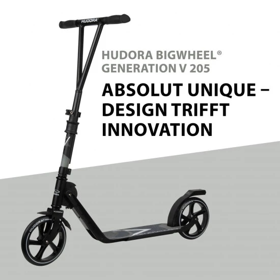 Budget ⌛ HUDORA BigWheel® Generation V 205, Scooter Schwarz "Exklusiv Edition" Mit Pylone Set (Bundle) ⌛ 6 Budget ⌛ HUDORA BigWheel® Generation V 205, Scooter Schwarz "Exklusiv Edition" Mit Pylone Set (Bundle) ⌛ – Bild 4