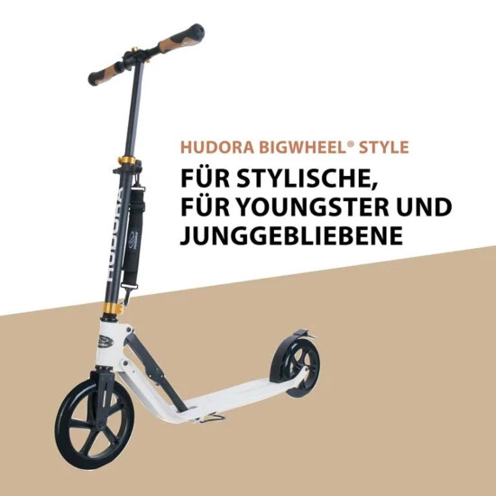 Rabatt 🧨 HUDORA BigWheel® Style 230, Scooter Weiß 👏 4 Rabatt 🧨 HUDORA BigWheel® Style 230, Scooter Weiß 👏 – Bild 2