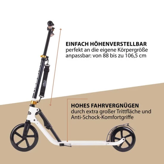 Rabatt 🧨 HUDORA BigWheel® Style 230, Scooter Weiß 👏 8 Rabatt 🧨 HUDORA BigWheel® Style 230, Scooter Weiß 👏 – Bild 6
