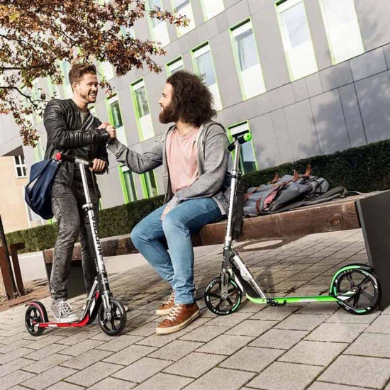Großhandel 🔥 HUDORA BigWheel® 205, Scooter Grau/grün 😀 8 Großhandel 🔥 HUDORA BigWheel® 205, Scooter Grau/grün 😀 – Bild 6